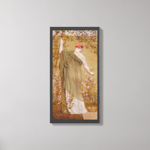 En trädgård av Albert Joseph Moore, Vintage Porträ Canvastryck