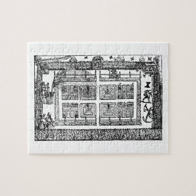 En trädgård, från "trädgårdsmästare labyrint", pussel (Horisontell)