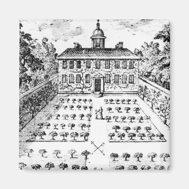 En trädgård i land, från The gentlemen's Recr Magnet (Framsidan)