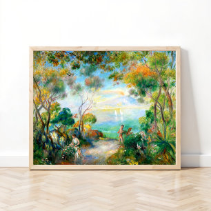 En trädgård i Sorrento, August Renoir Poster