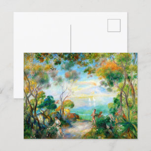 En trädgård i Sorrento, August Renoir Vykort