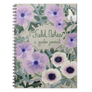 En trädgårdarbeteaste journal anteckningsbok