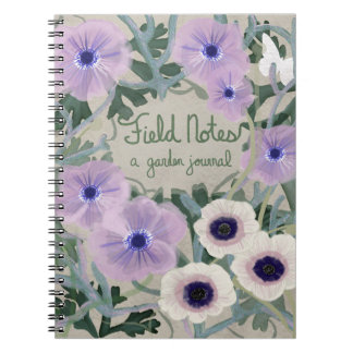 En trädgårdarbeteaste journal anteckningsbok