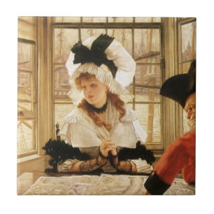 En Tråkig Historia av James Tissot, Vintage Fine A Kakelplatta