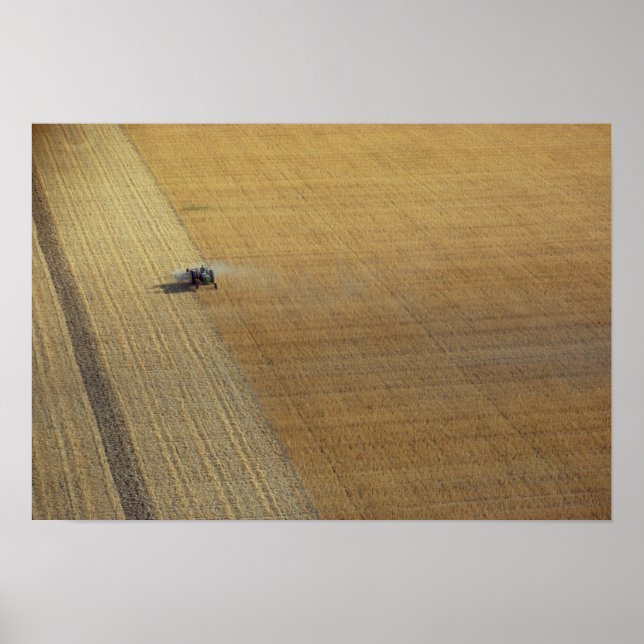 En traktorskörd poster (Framsidan)