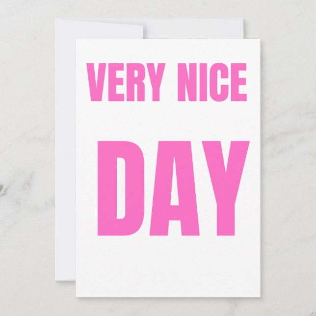 En trevlig dag" julkort (Framsida)