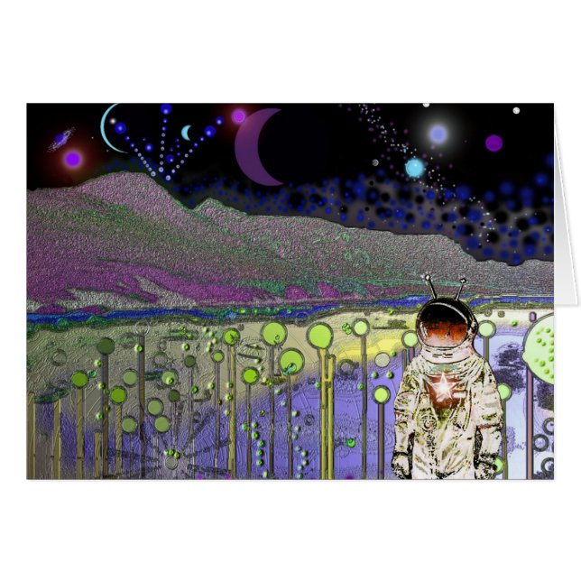 En TREVLIG DAG PÅ kort för PLANET #555 (Framsidan Horizontal)