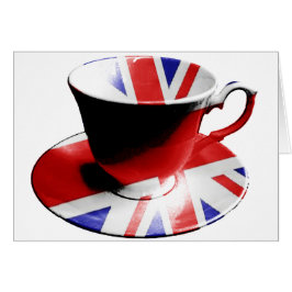 En trevlig kopp av engelsk Tea Hälsningskort