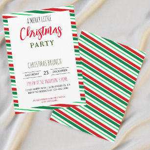 En trevlig liten jul-Helgdag Festive Party Inbjudningar