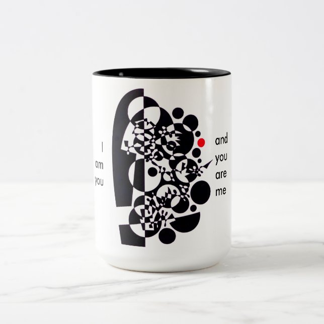 En trevlig skyttel för ditt kaffe Två-Tonad mugg (Center)