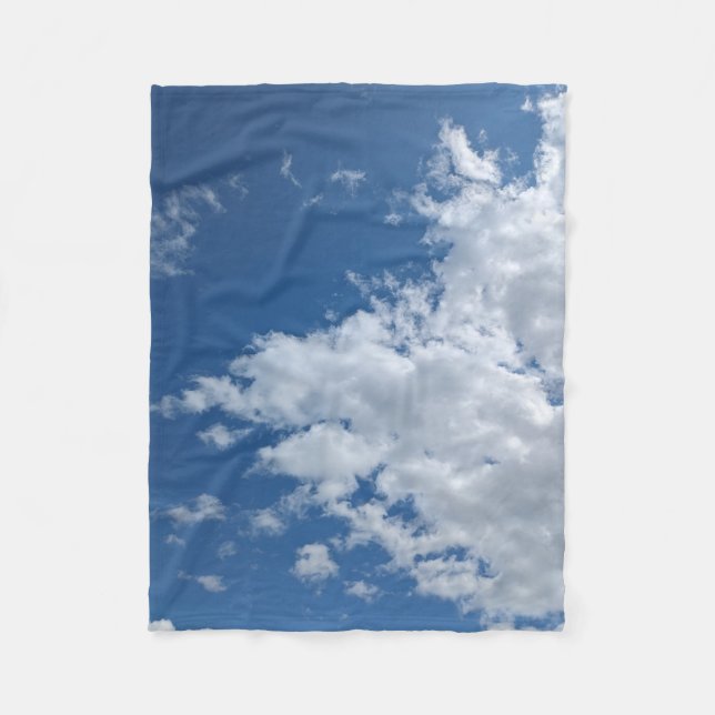 En triangel med moln fleecefilt (Framsidan)