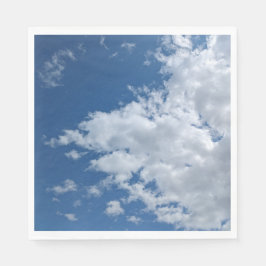 En triangel med moln pappersservett