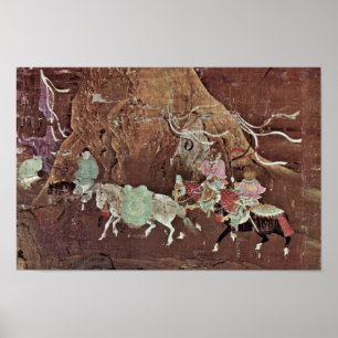 en tributär häst för Xuanzong-kejsare av tang från Poster