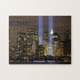 En tribute till tvillingbröderna på 9/11. pussel