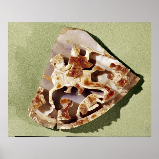 En triumferande kejsare som trampar barbarer poster (Framsidan)