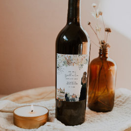 En Trollformel | Halloweenska Bröllopsdusch Vinflaska Etikett