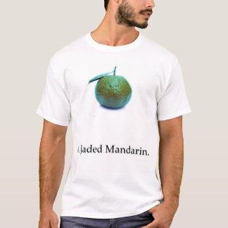 en tröttkörd mandarin t-shirt