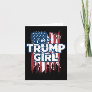 En Trump Girl Trump Pro President Donald Trump Sup Kort