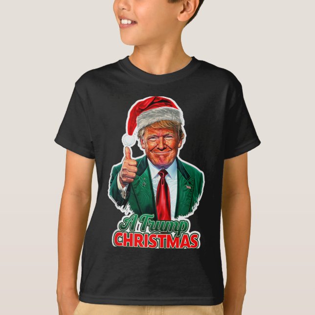 En Trump jul tank topp  T Shirt (Framsida)