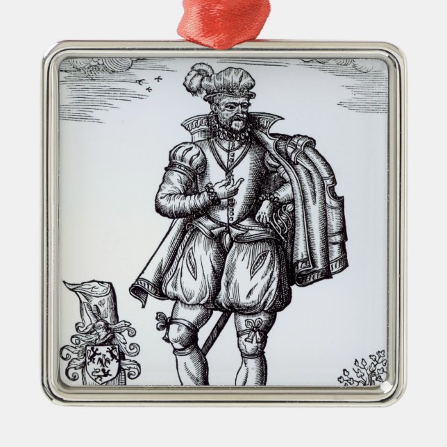 En Tudor gentleman Julgransprydnad Metall (Framsidan)