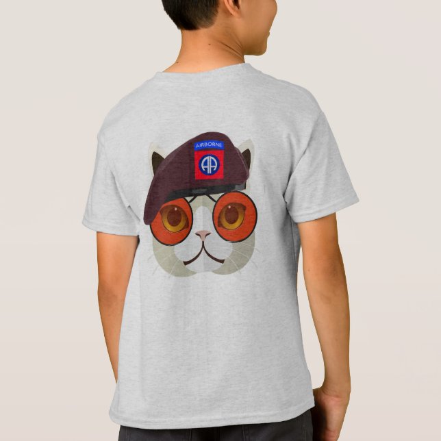 En tuff 82nd Airborne Kitty Kat! T Shirt (Baksida)