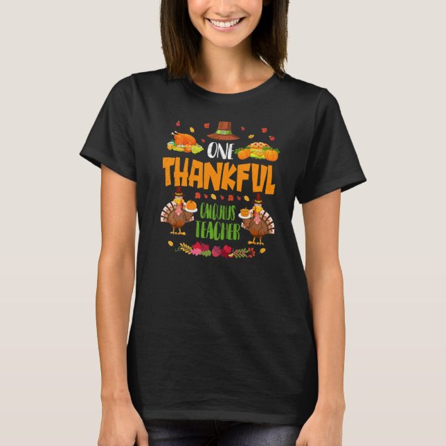 En tuff Calculus Teacher hösten Thanksgi T Shirt (Framsida)