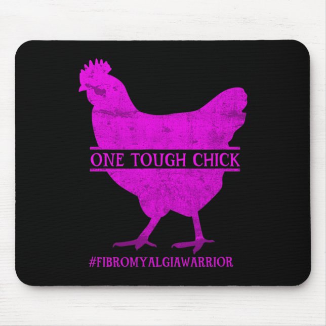 En Tuff Chick Fibromyalgia Warrior - Medvetenhet Musmatta (Framsidan)