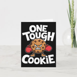 En Tuff Cookie Boxer Boxing Funny Cookie Älskare Kort