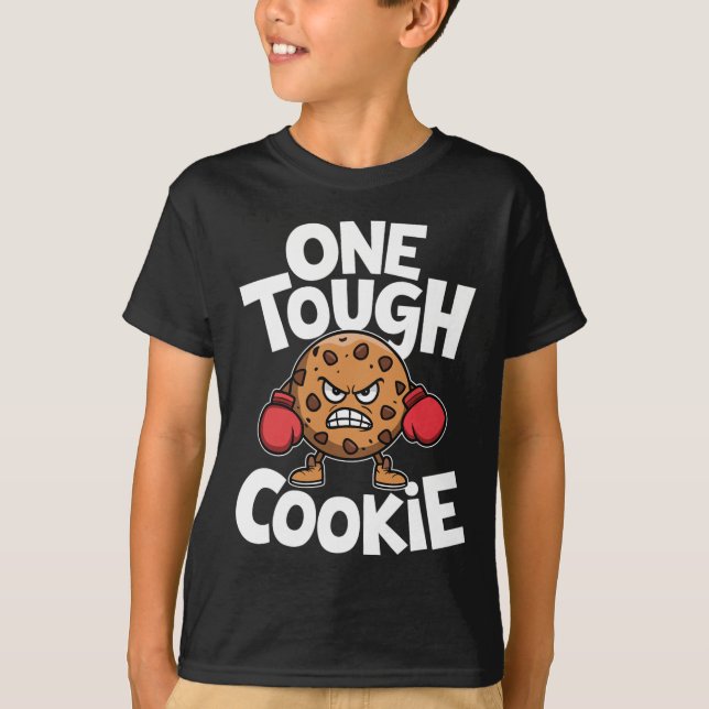 En Tuff Cookie Boxer Boxing Funny Cookie Älskare T Shirt (Framsida)