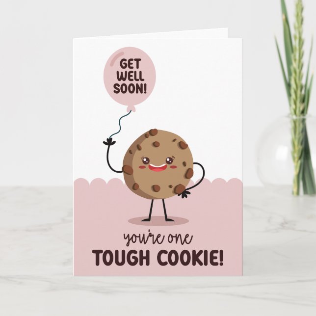 En Tuff Cookie-kort kommer snart Inbjudan (Framsida)