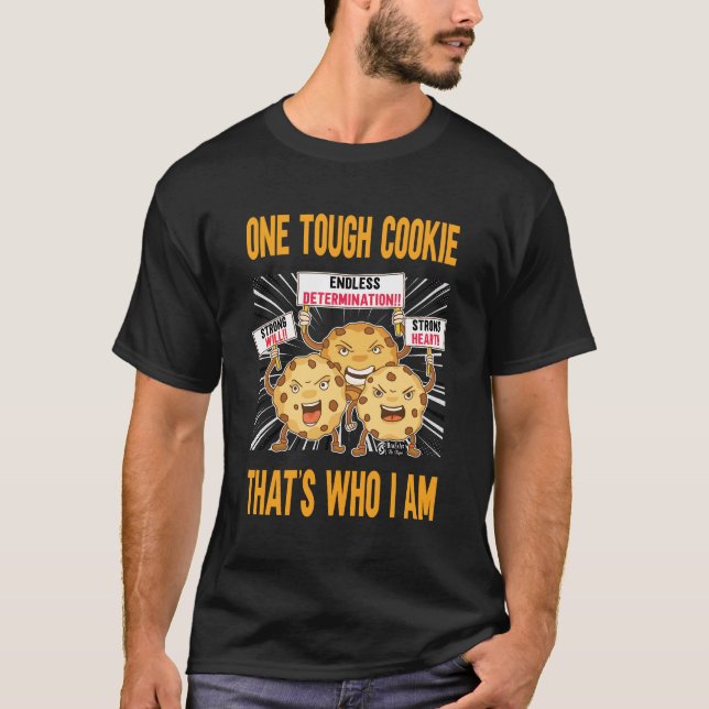 En Tuff Cookie Manar Black T Shirt (Framsida)