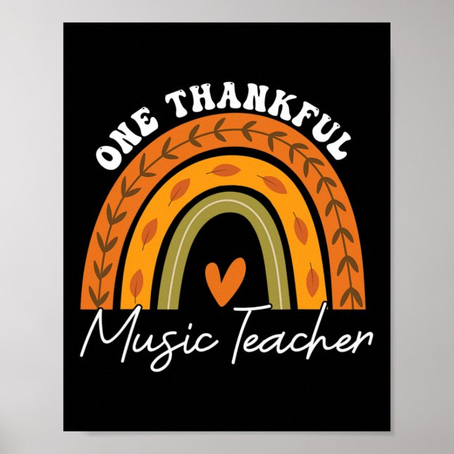 En tuff musiklärare Rainbow Fall Thanksgivi Poster (Framsidan)