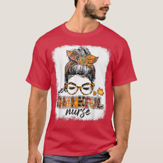 En tuff sjuksköterska Bun Höst löv hösten T Shirt