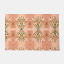 En Tulip Designer Floor mat med Pinks