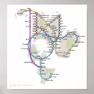 En Tunnelbanan i världen Poster