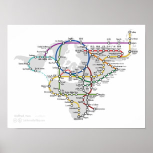 En Tunnelbanan i världen Poster