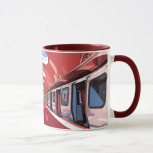 En tunnelbanestation, troligen designad i en retro mugg
