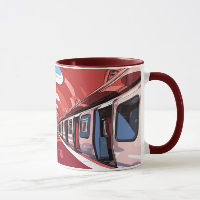 En tunnelbanestation, troligen designad i en retro mugg (Höger)
