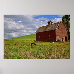 En tur genom gården land i Palouse 3 Poster