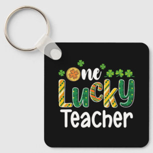 En tur lärare skola St Patrick's Day Nyckelring
