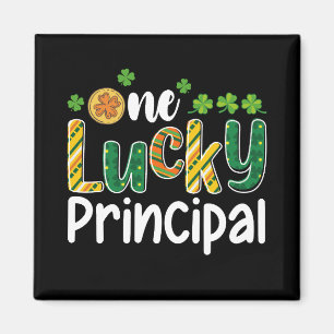 En turhörnprincipal skola St Patrick's Day Magnet