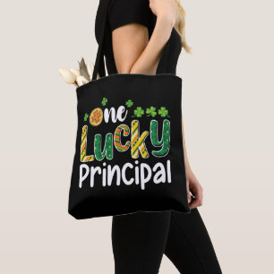 En turprickande rektor skola St Patrick's Day Tygkasse