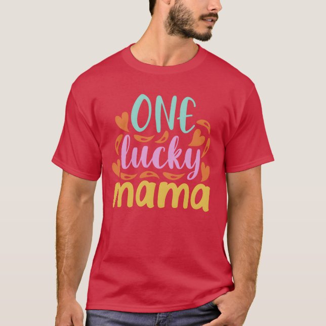 En tursam mamma Mors dag-retro T Shirt (Framsida)