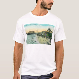 En typisk badningplats på stranden t-shirt
