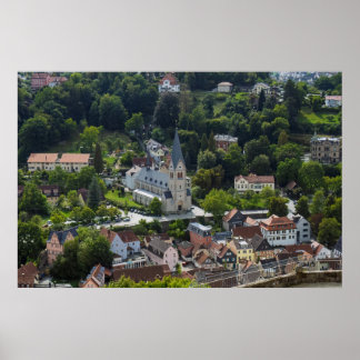 En tysk stad poster