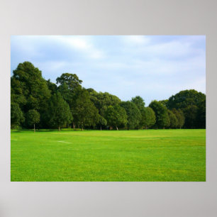 En tyst eftermiddag i parken poster