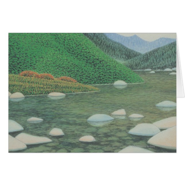 En tyst hörn i Moutains Hälsningskort (Framsidan Horizontal)