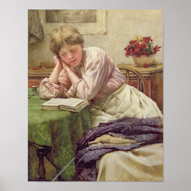 En tyst läsning poster (Framsidan)