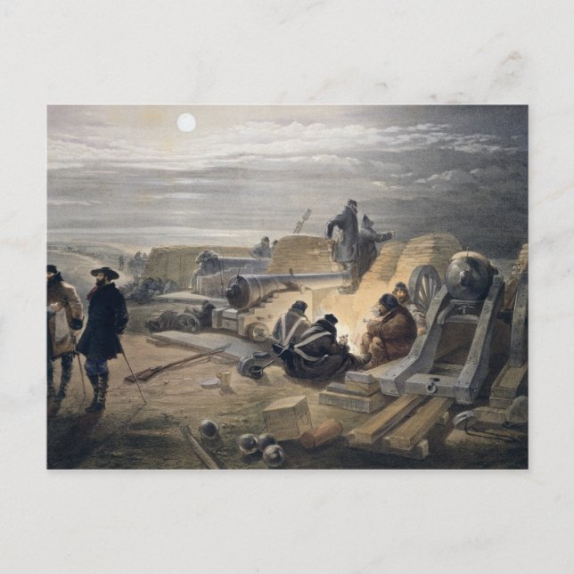 En tyst natt i batteriet, plåt från Se Vykort (Framsida)