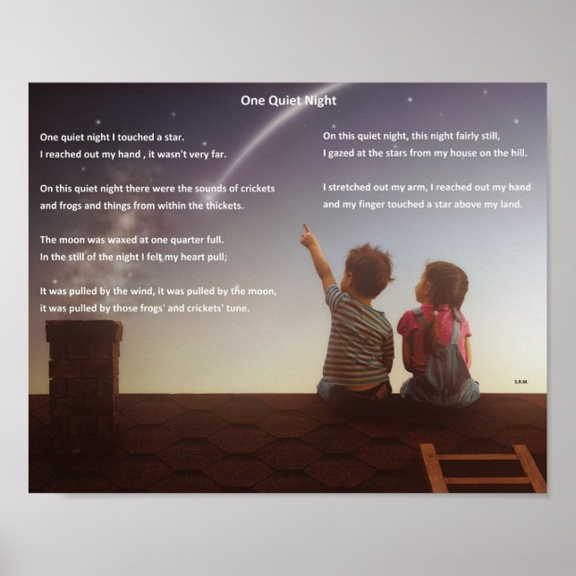 En tyst natt poster (Framsidan)